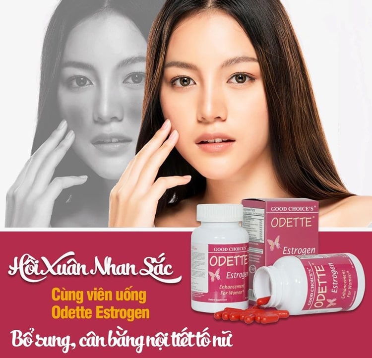 Thực phẩm bảo vệ sức khỏe Odette Estrogen giúp bổ sung estrogen cho cơ thể