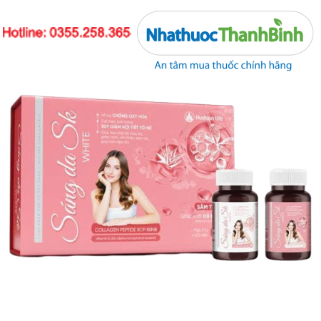 Sáng da SK White hỗ trợ chống oxy hóa cải thiện tình trạng suy giảm nội tiết tố nữ