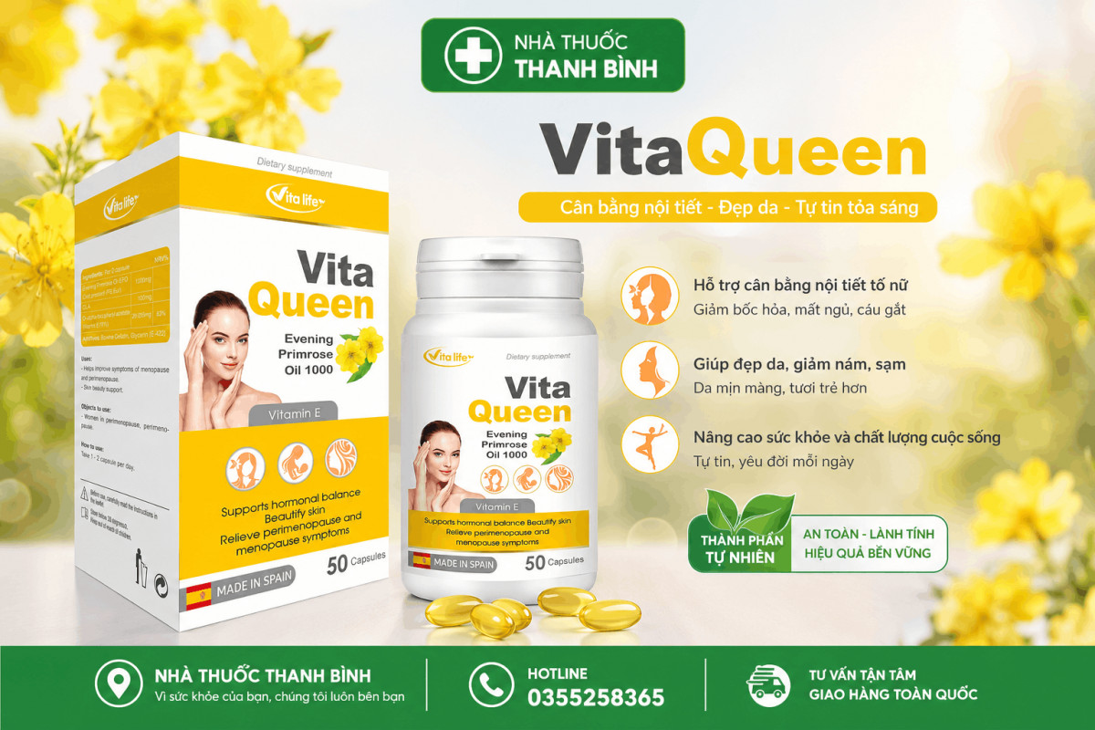 Mua viên uống Vita Queen chính hãng tại Nhà thuốc Thanh Bình