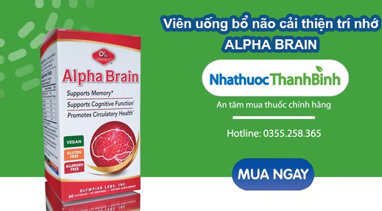 Mua viên uống Alpha Brain chính hãng tại Nhà thuốc Thanh Bình