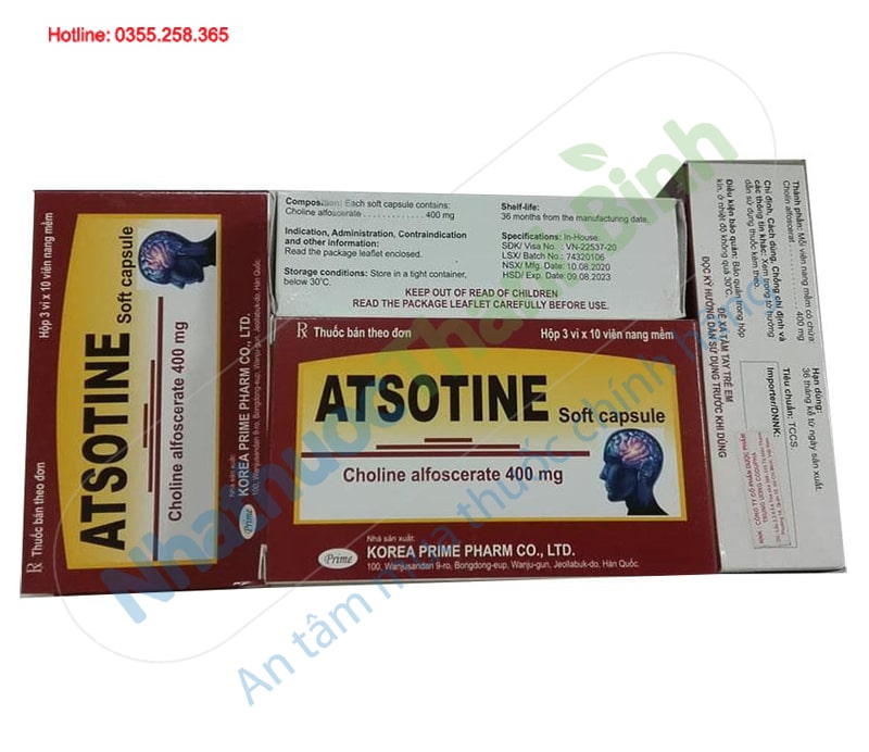 Thuốc Atsotine dùng cho người muốn phục hồi chức năng não bộ sau đột quỵ
