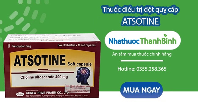 Nhà thuốc Thanh Bình bán thuốc Atsotine Soft Capsule 400mg chính hãng với giá tốt nhất