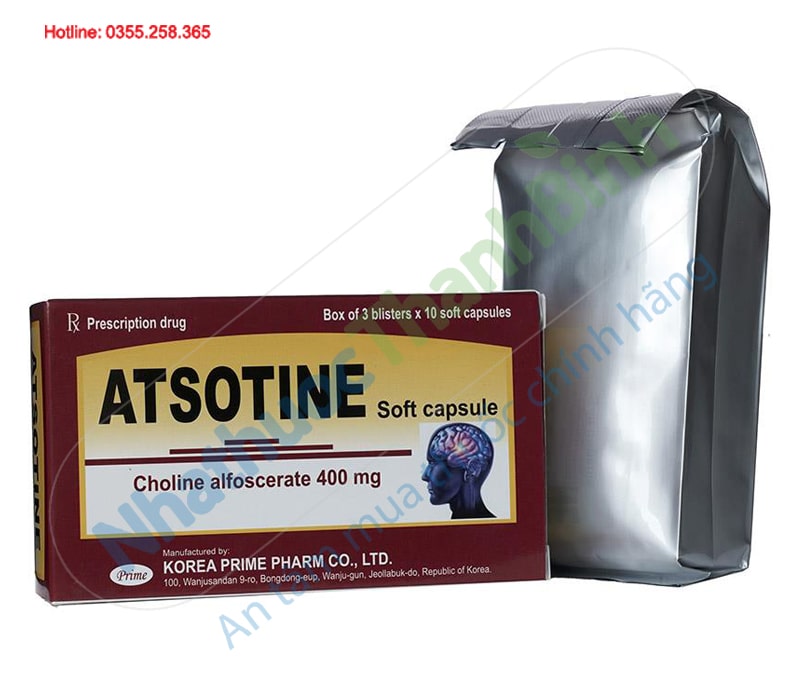 Thuốc Atsotine điều trị đột quỵ tăng tuần hoàn não