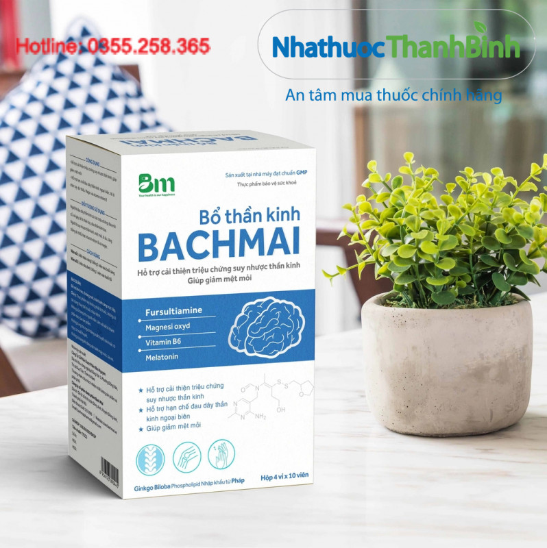 Bổ Thần Kinh Bạch Mai hỗ trợ cải thiện triệu chứng suy nhược thần kinh và mệt mỏi