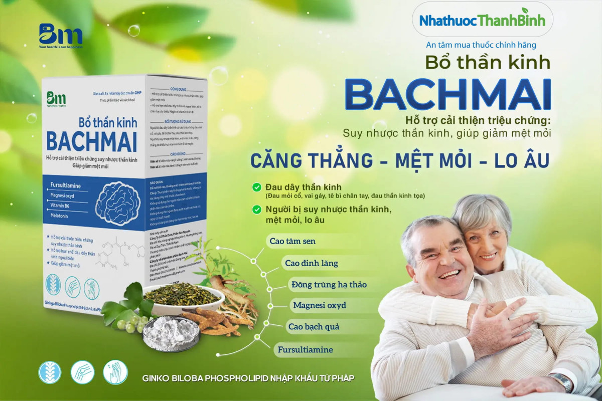 Mua Bổ Thần Kinh Bạch Mai chính hãng tại Nhà thuốc Thanh Bình