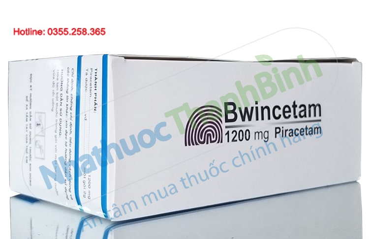 Thuốc Bwincetam có chứa Piracetam hàm lượng 1200mg