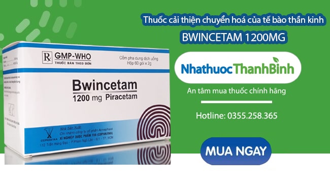 Mua Thuốc Bwincetam 1200mg chính hãng tại Nhà thuốc Thanh Bình