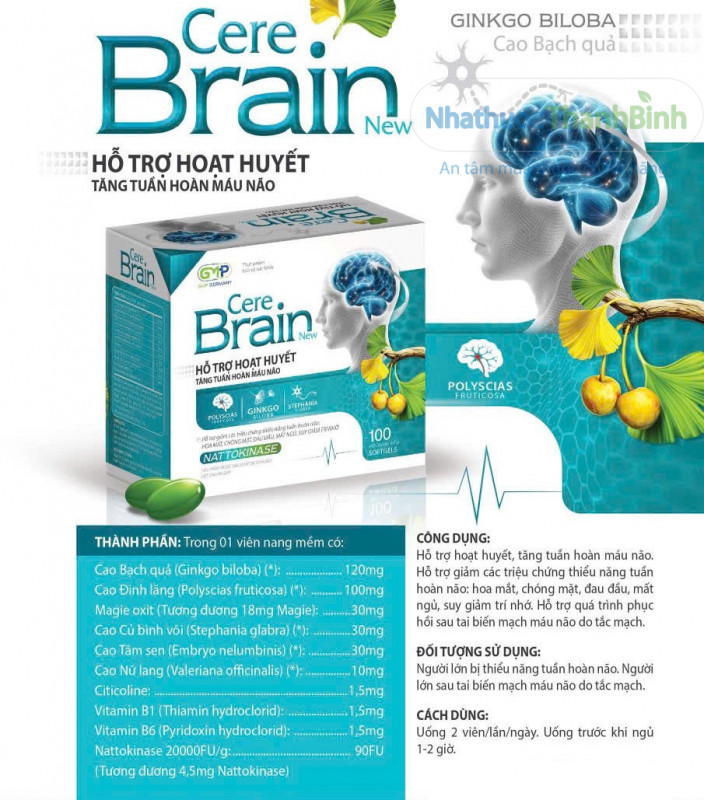 Mua Cere Brain New chính hãng tại Nhà thuốc Thanh Bình