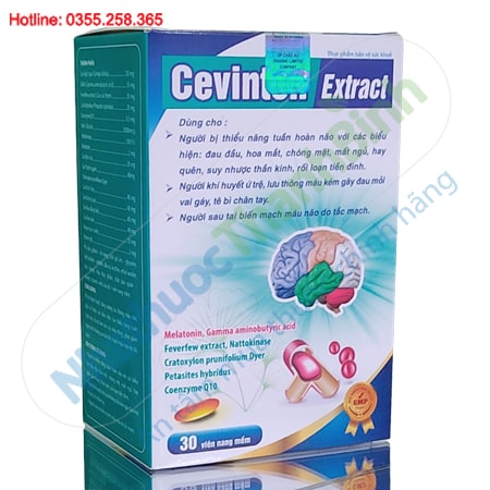 Cevinton Extract hoạt huyết dưỡng não hỗ trợ giảm tai biến