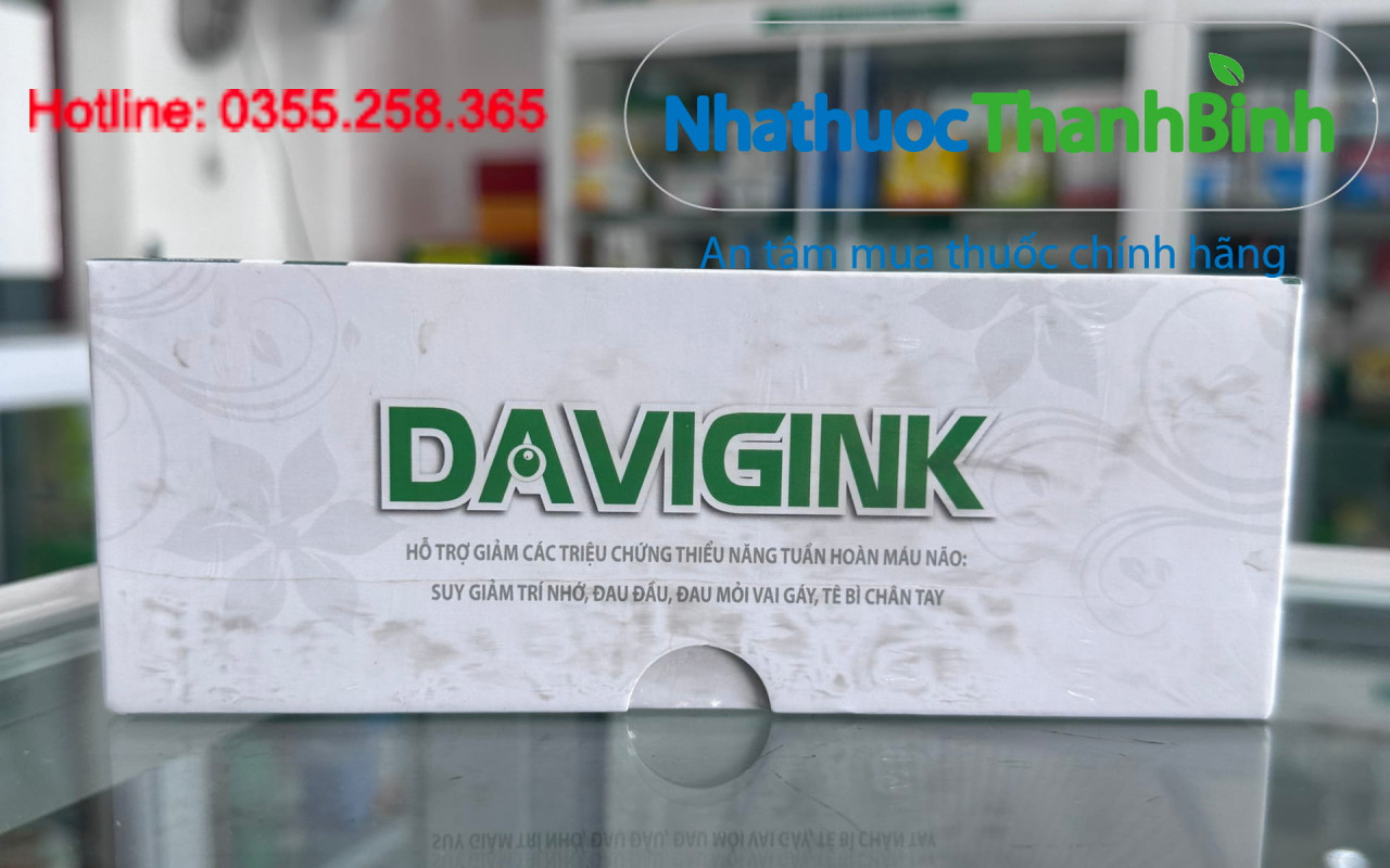 Davigink dùng cho người bị rối loạn tiền đình suy giảm trí nhớ