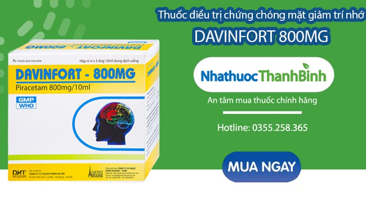 Mua thuốc Davinfort 800mg chính hãng tại Nhà thuốc Thanh Bình