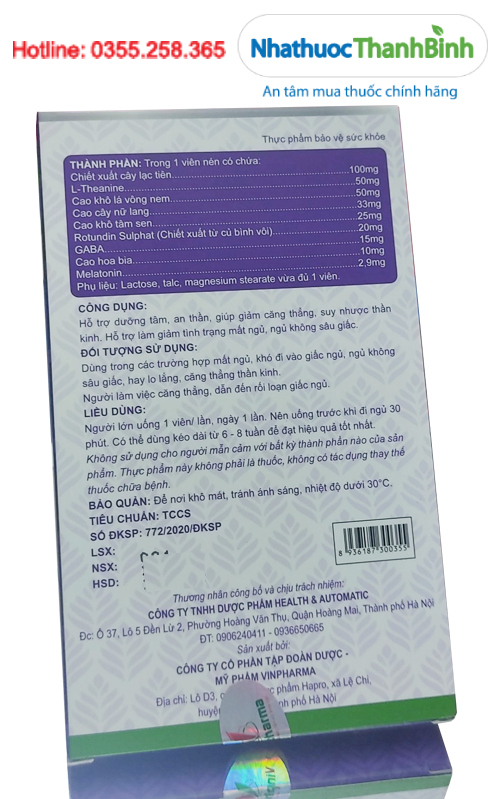 Công dụng của G5 Gaba giúp giảm căng thẳng và cải thiện giấc ngủ