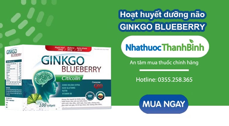 Mua Ginkgo Blueberry chính hãng tại Nhà thuốc Thanh Bình