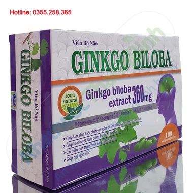Viên uống bổ não Ginkgo Biloba Extract 360mg