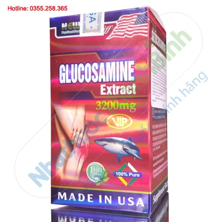 Glucosamine Extract 3200mg hỗ trợ điều trị thoái hóa khớp