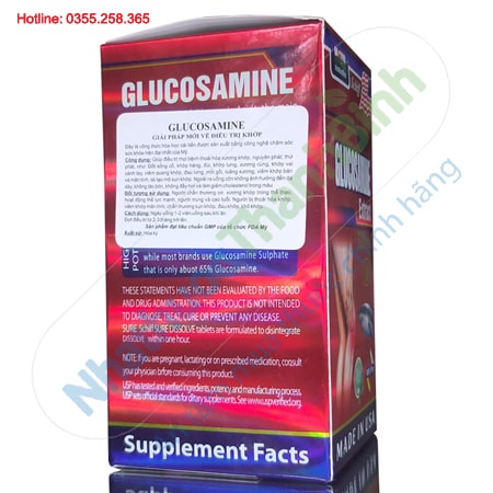 Glucosamine Extract 3200mg hỗ trợ điều trị thoái hóa khớp