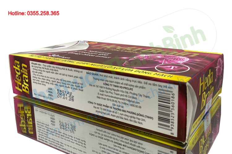 Viên uống bổ não Heda Brain With Citicoline