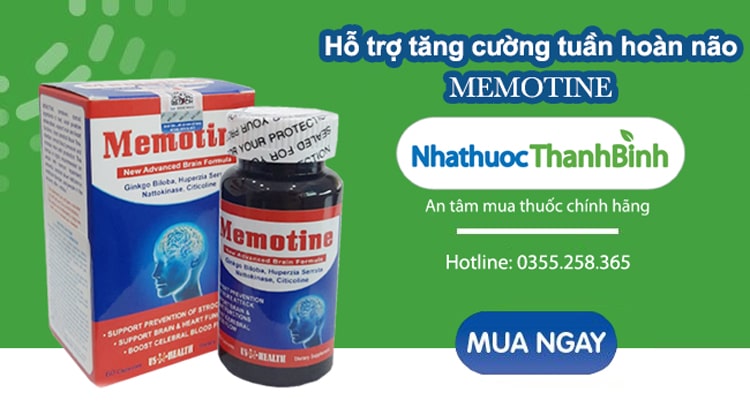 Mua thực phẩm chức năng Memotine chính hãng tại Nhà thuốc Thanh Bình