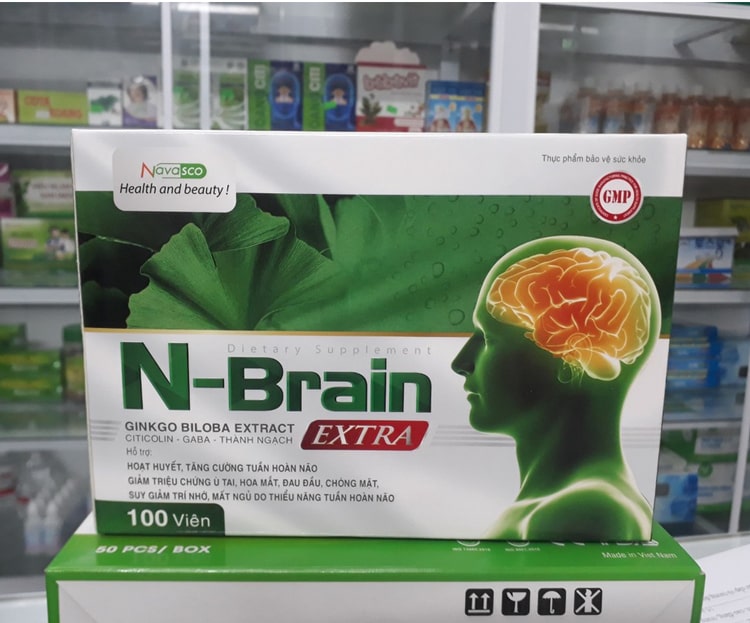 Viên uống hoạt huyết dưỡng não N-Brain Extra hộp 100 viên
