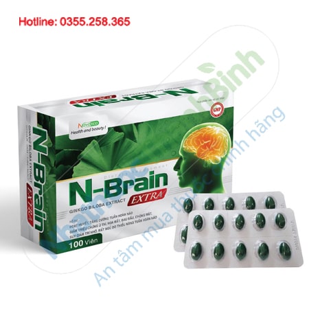 N - Brain Extra hỗ trợ hoạt huyết tăng cường tuần hoàn não