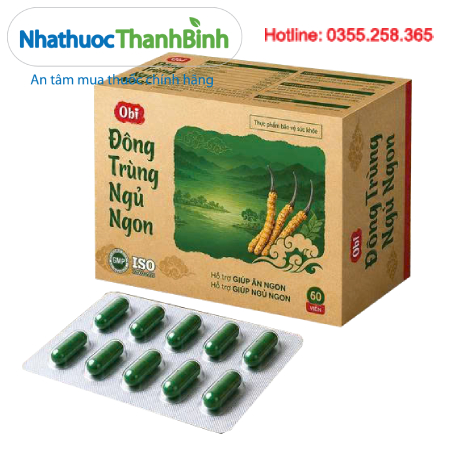 Obi Đông Trùng Ngủ Ngon: Hỗ trợ ngủ ngon, an thần và bồi bổ cơ thể