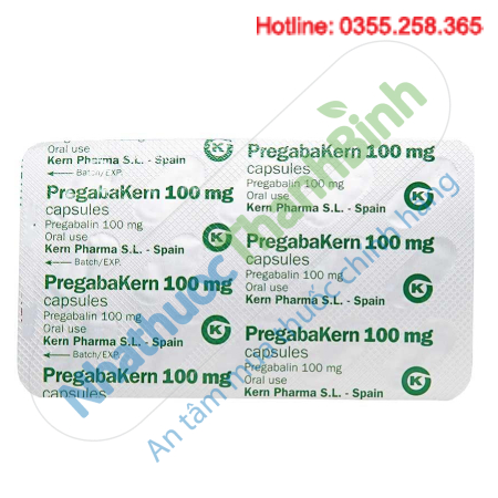 Thuốc Pregabakern 100mg điều trị đau thần kinh động kinh