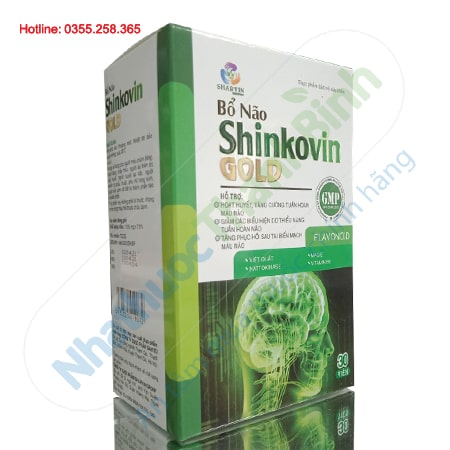 Bổ não Shinkovin Gold tăng cường hoạt huyết lưu thông máu