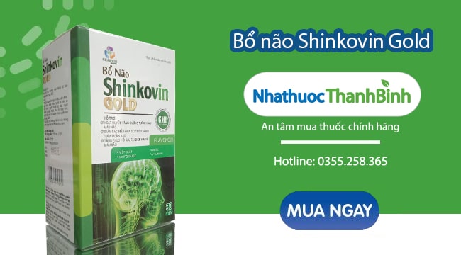 Mua Bổ não Shinkovin Gold chính hãng tại Nhà thuốc Thanh Bình