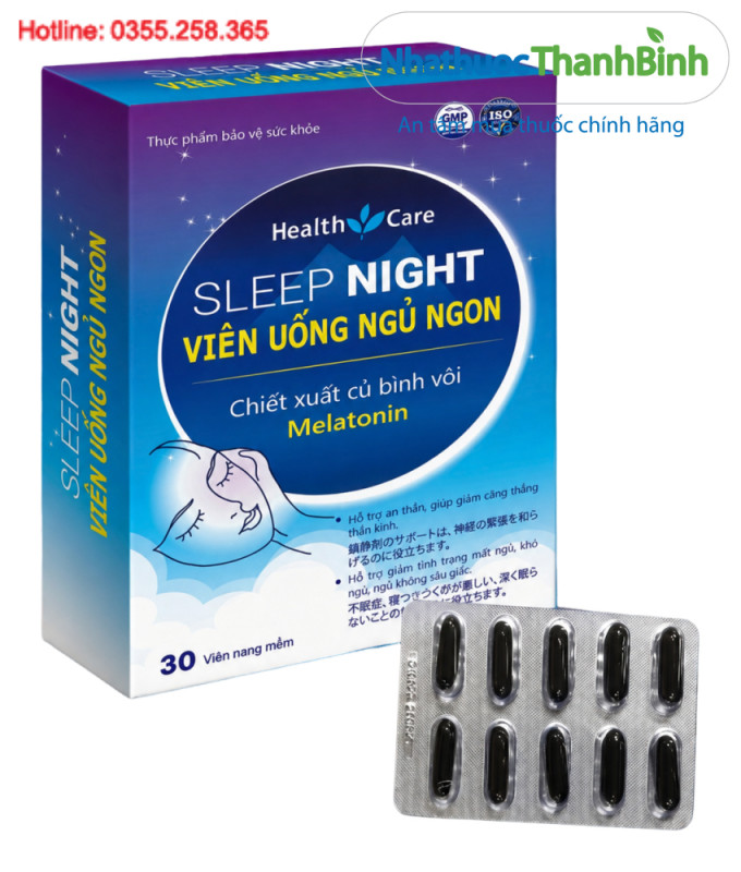 Sleep Night dùng cho người lớn bị căng thẳng thần kinh khó ngủ ngủ không sâu giấc