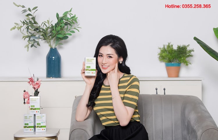 Baby Sheep Essence 33000mg là sản phẩm yêu thích của Á hậu Dương Tú Anh