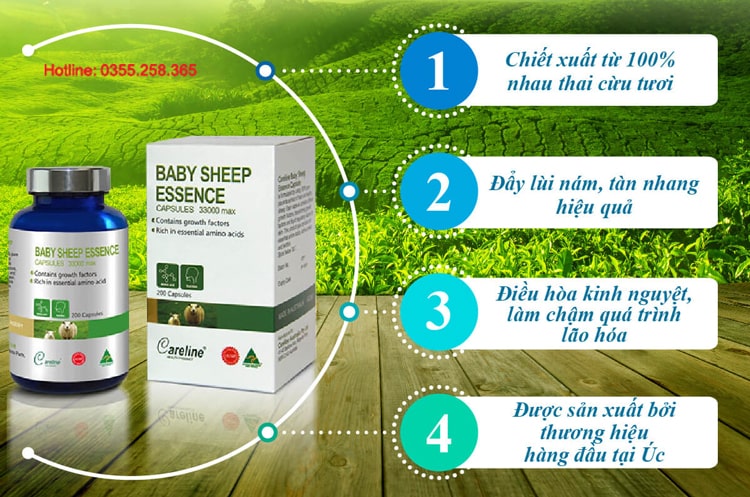 Viên uống nhau thai cừu của Úc - Baby Sheep Essence 33000mg