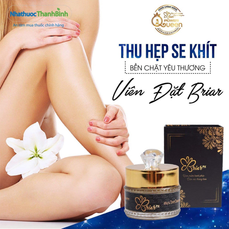 Viên đặt se khít Briar PK giúp dưỡng ẩm và se khít vùng kín phụ nữ