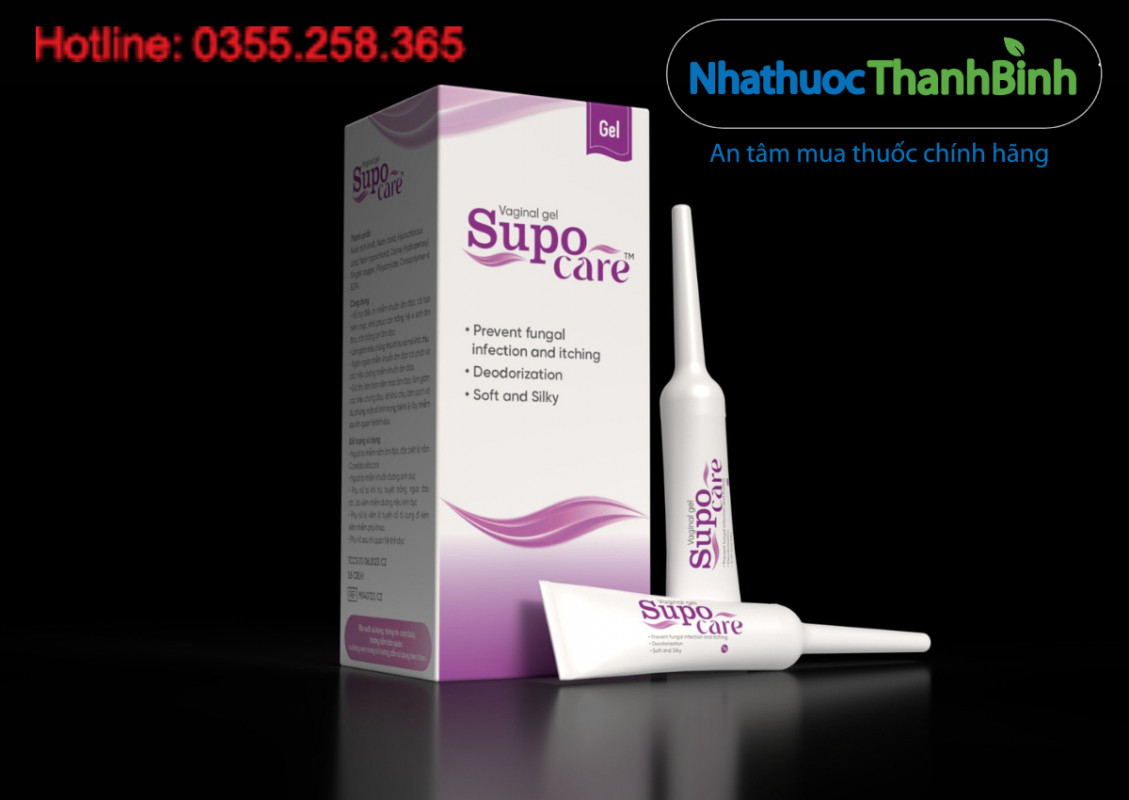 Gel đặt âm đạo Supo Care Giải pháp an toàn giúp giảm viêm, ngứa rát và mùi hôi vùng kín