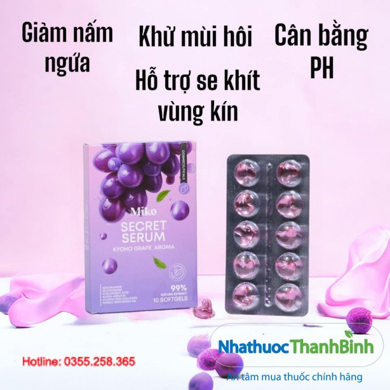 Viên đặt Miko Secret Serum hàng Thái Lan chính hãng