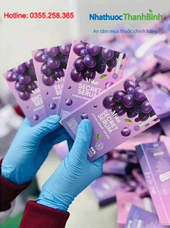 Viên đặt Miko Secret Serum dễ dàng sử dụng lành tính không gây kích ứng