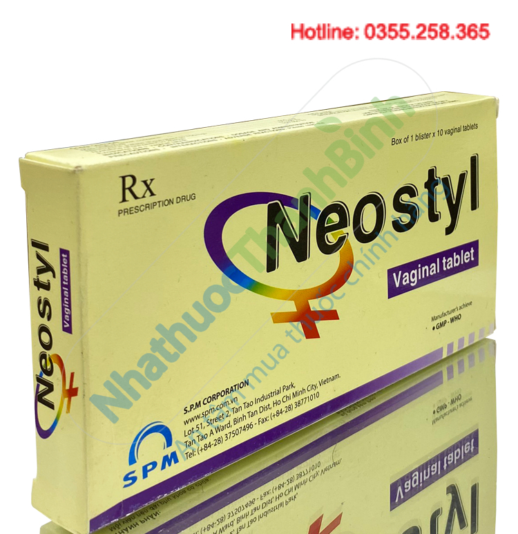 Thuốc đặt âm đạo Neostyl giúp giảm ngứa rát và huyết trắng bất thường