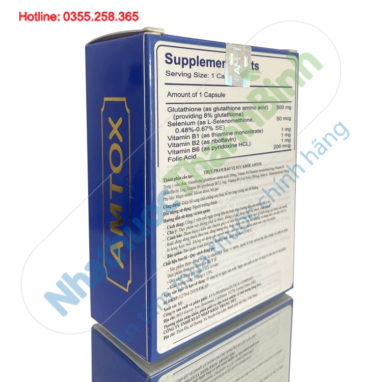 Amtox giúp bổ sung chất chống oxy hóa tăng cường sức đề kháng cho cơ thể