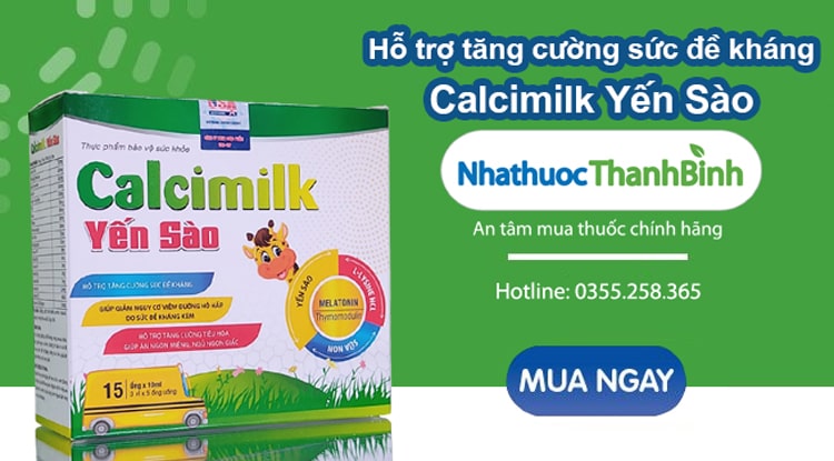 Mua Calcimilk Yến Sào chính hãng tại Nhà thuốc Thanh Bình