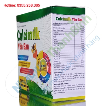 Calcimilk Yến Sào hỗ trợ tăng sức đề kháng cải thiện tiêu hóa