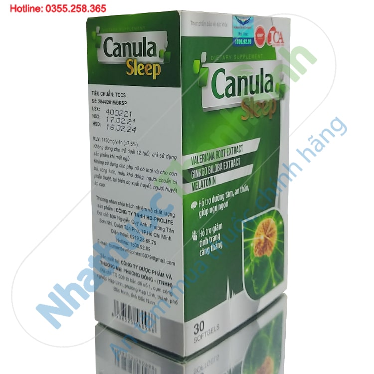 Canula Sleep giúp hỗ trợ dưỡng tâm an thần, ngủ ngon giấc hơn