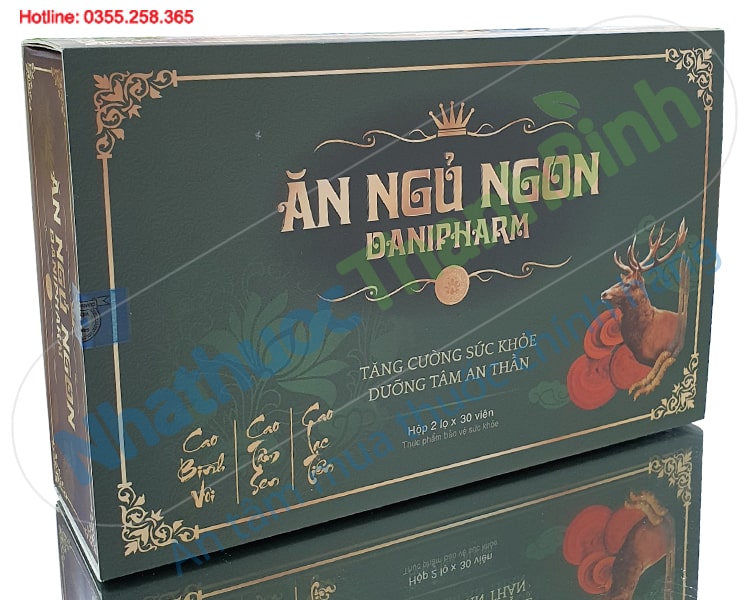 Viên uống Ăn ngủ ngon Danipharm hộp 2 lọ x 30 viên