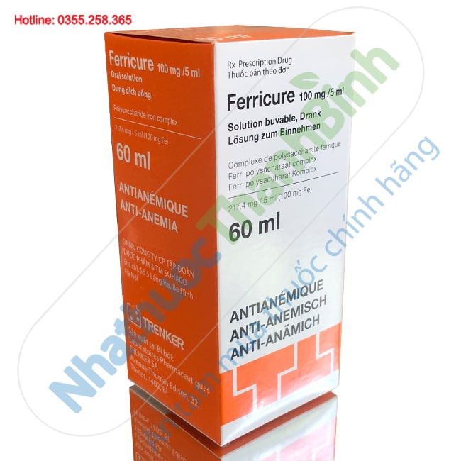 Ferricure 100mg/5ml chai 60ml