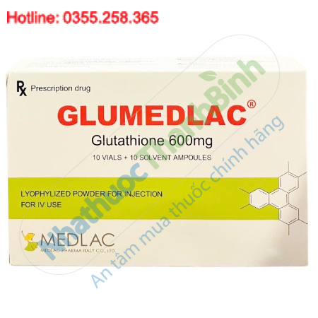 Thuốc Glumedlac 600mg Hỗ trợ giải độc gan chống oxy hóa và tăng đề kháng