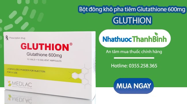 Mua thuốc Gluthion 600 Medlac chính hãng tại Nhà thuốc Thanh Bình