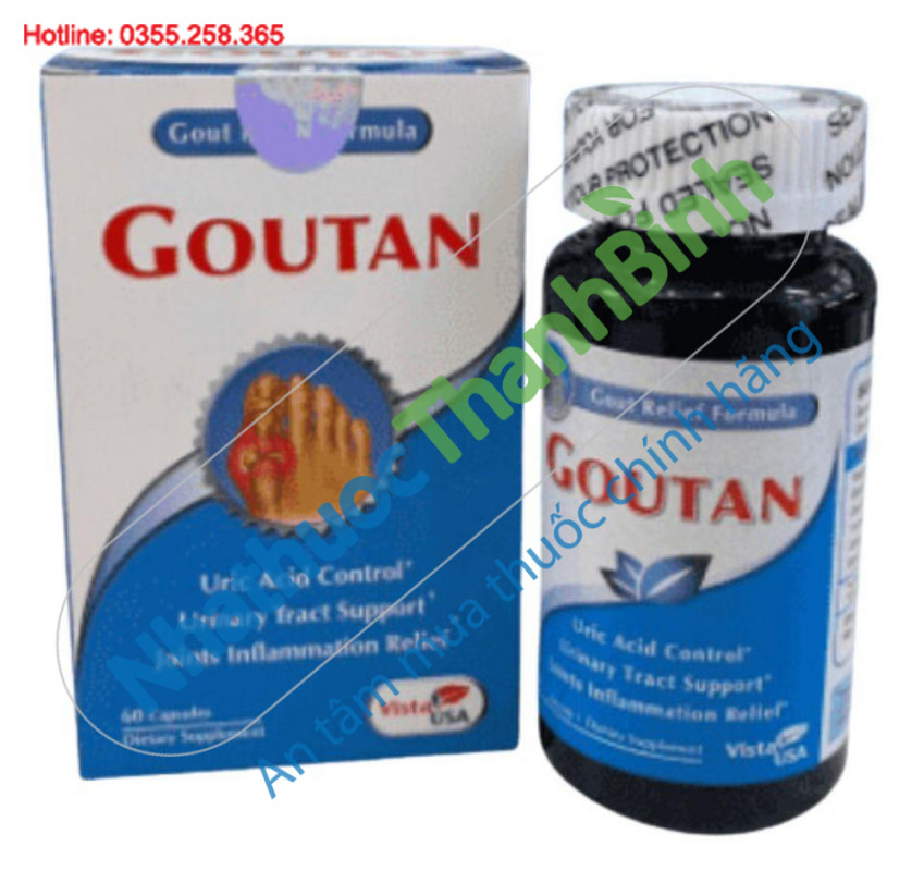 Viên uống Goutan hỗ trợ giảm triệu chứng bệnh gout hiệu quả