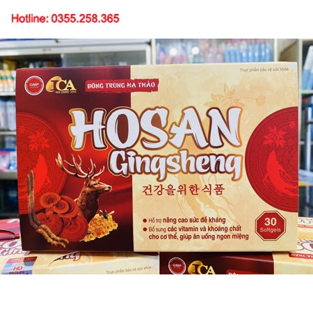 Hosan Gingsheng viên uống hồng sâm hỗ trợ cải thiện đề kháng