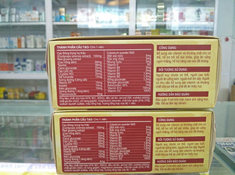 Hosan Gingsheng dùng cho người suy nhược cơ thể người mới ốm dậy