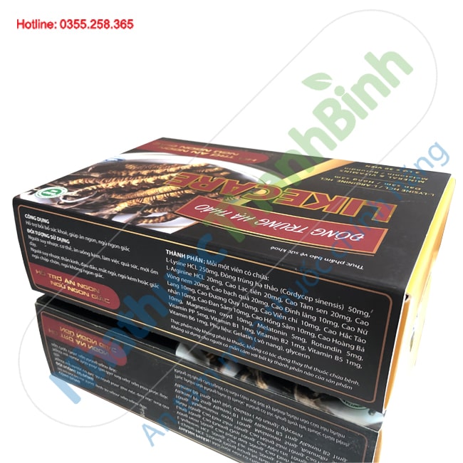 Đông trùng hạ thảo Likecare hỗ trợ điều trị mất ngủ, kém ăn