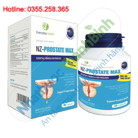 Nz - Prostate Max New Zealand hỗ trợ giảm phì đại tiền liệt tuyến, giảm tiểu đêm, tiểu khó