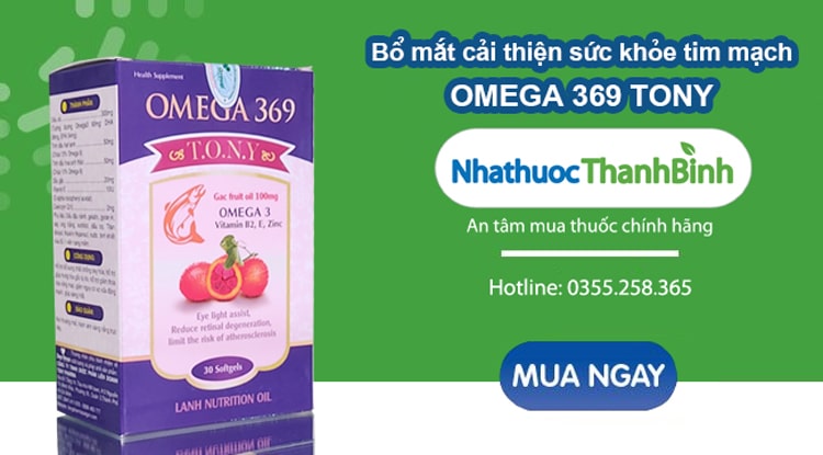 Mua Omega 369 Tony chính hãng tại Nhà thuốc Thanh Bình